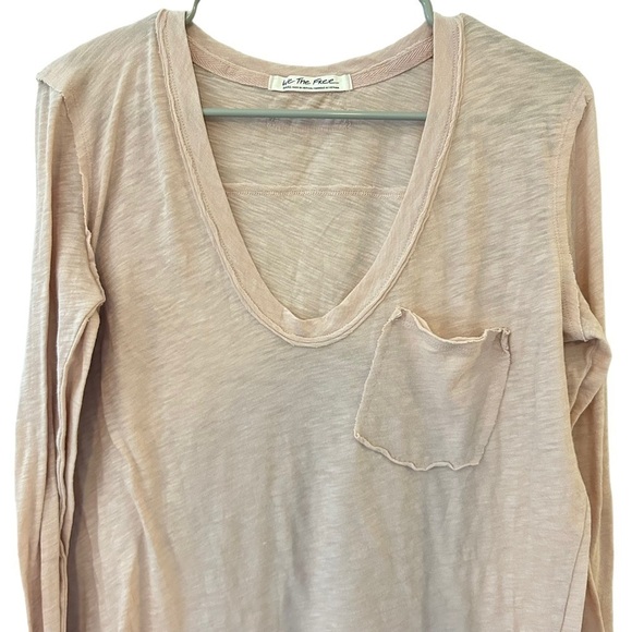 Free People Betty Long Sleeve Misty Pink Size Small - Picture 3 of 8
